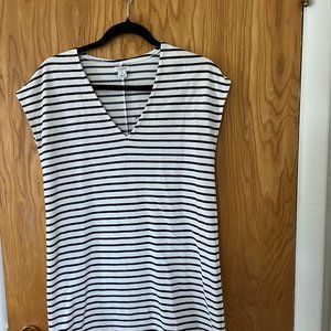 J Crew Striped short sleeve tshirt dress